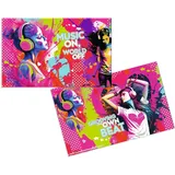 Herma Schreibtischunterlagen Music Girl Karton 55,0 x 35,0 cm, 3 St.