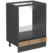 Vicco Herdumbauschrank R-Line 60 x 81,6 x 46 cm Anthrazit