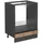 Vicco Herdumbauschrank R-Line 60 x 81,6 x 46 cm Anthrazit
