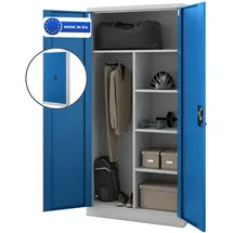 Jan Nowak Mehrzweckschrank 185 x 90 x 45 cm Grau-Blau
