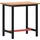 vidaXL Werkbank 80x55x81,5 cm Massivholz Buche und Metall