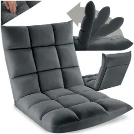 Tectake Relaxsessel 108 x 57 x 13,5 cm grau