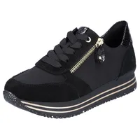 Remonte Damen D1316 Sneaker, schwarz, 37 EU - 37 EU