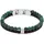 Fossil Armband mit Moosachat aus Edelstahl und Leder braun/grün JF04854040 Größe 21,5 cm