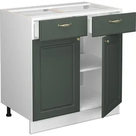 Vicco Schubladenschrank Fame-Line 80 x 60 x 81,5 cm Grün-Gold
