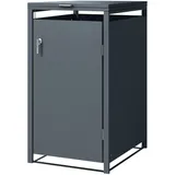 ML-Design Mülltonnenbox 1er für 1 Tonne, 240L, 68x80x116,3 cm, Anthrazit, Stahl,