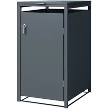 ML-Design Mülltonnenbox 1er für 1 Tonne, 240L, 68x80x116,3 cm, Anthrazit, Stahl,