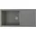 Respekta Houston links Einbauspüle mineralite betongrau 1000 x 500 mm Handbetätigung