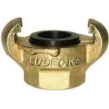 FP Lüdecke Klauen-Gewindekupplung DIN 3489, Temperguss, IG 1/2", SW27