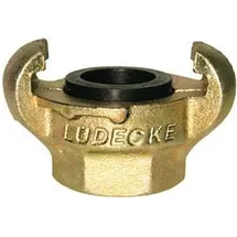 FP Lüdecke Klauen-Gewindekupplung DIN 3489, Temperguss, IG 1/2", SW27