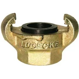 FP Lüdecke Klauen-Gewindekupplung DIN 3489, Temperguss, IG 1/2", SW27