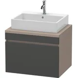 Duravit DuraStyle Waschtisch-Unterschrank DS531104943 70 x 54,8 cm, graphit matt/basalt matt, für Konsole, 1 Auszug