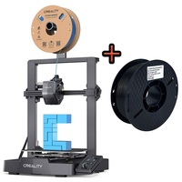 Creality Ender-3 V3 SE 3D Drucker, Mit 3,2"-Farbdisplay, 180mm/s Druck, automatische Nivellierung + 1KG Schwarz PLA-Filament