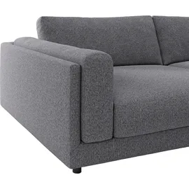 Candy Big-Sofa Leder 3-Sitzer Schwarz