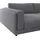 Candy Big-Sofa Leder 3-Sitzer Schwarz