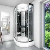 AcquaVapore Duschkabine Komplettdusche Fertigdusche Dusche D60-73T0R 80x120 cm ohne 2K Scheiben Versiegelung