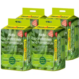 Floragard Aktiv Grünpflanzen- und Palmenerde 4 x 20 l