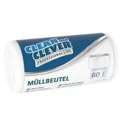 Stammartikel Müllbeutel Professional Line Clean and Clever 60l weiß PRO 73