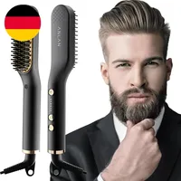 ANLAN , 2 in 1 Bartglätter Für Männer Und Mini Haarglätter, 5-Stufen Temperatur(