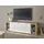 Home Affaire Wohnwand Brixen, moderne Anbauwand, Wohnzimmer-Set, Eiche Evoke Dekor mit Weiß, (Set, 4-St), enthält Stauraumelemente, Lowboard und Wandboard braun