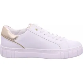 Marco Tozzi Plateausneaker Gold/Weiß 39