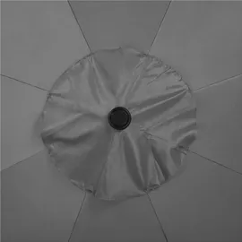 Yaheetech Sonnenschirm mit Volant Ø 267,5 cm Grau