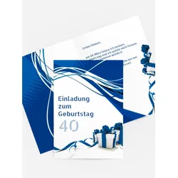 Geburtstagseinladung selbst gestalten mit Spruch und Fotos im Onlinedesigner bei Meine-Kartenmanufaktur.de