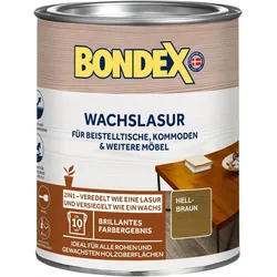 BONDEX Wachslasur, 0,25-0,75 l, Holzlasur, Holzveredelung, Holzpflege