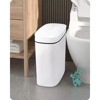 Baffect Bad Mülleimer Mit Sensor 9,5 L, Schmal Mülleimer Mit Deckel Badezimmer,