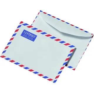 mayer-network GmbH 25 Luftpost Briefumschläge Din C6 Luftpostumschläge