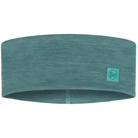 Buff Merino Wide Stirnband 722 solid pool