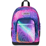 Seven Freethink Rucksack, Schultasche Schulranzen für Mädchen Jungen, Schulrucksack mit 3 Fächern, Trinkflaschenfach-Laptopfach, gepolstert, für Schule, Sport, Freizeit; rosa