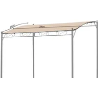 Quick Star Ersatzdach 250x300cm Pergola Terrassenüberdachung Sand
