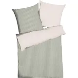 KAEPPEL Wendebettwäsche Mako-Satin Khaki Größe 135x200 cm (80x80 cm)