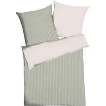 KAEPPEL Wendebettwäsche Mako-Satin Khaki Größe 135x200 cm (80x80 cm)