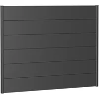 Biohort Sichtschutzelement 180 x 135 cm Dunkelgrau Stahl
