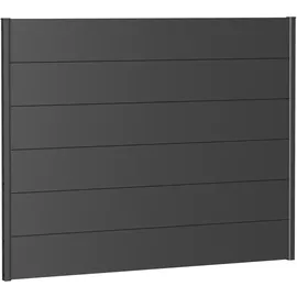 Biohort Sichtschutzelement 180 x 135 cm Dunkelgrau Stahl
