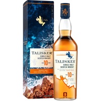 Talisker 10 Jahre | aromatischer Single Malt Scotch Whisky | mit Geschenkverpackung | handverlesen von der schottischen Insel Skye | 45,8% vol | 700ml Einzelflasche |