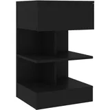 vidaXL Nachtschrank 40 x 35 x 65 cm Schwarz