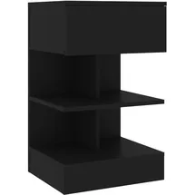vidaXL Nachtschrank 40 x 35 x 65 cm Schwarz