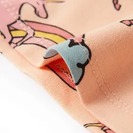 vidaXL Kinderpyjama mit Kurzen Ärmeln Hellorange 92