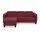 sit&more Ecksofa SIT & MORE "Belluci L-Form", rot (bordeaux), B:247cm H:85cm T:170cm, Sofas, Ecksofa, inklusive Federkern, wahlweise mit Bettfunktion und Bettkasten