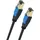 Oehlbach Giga Stream - Cat 8.1 Streaming Netzwerkkabel 40Gbit/s RJ45 3-Fach Schirmung TPE Mantel Twisted Pair - OFC sauerstofffreier Kupfer (Streaming, Gaming, Home Network) - schwarz 5m