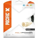 Pacific Poly Power PRO Black Series-12.20m-Garnitur Tennissaite, schwarz, 1.25mm/16L