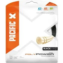 Pacific Poly Power PRO Black Series-12.20m-Garnitur Tennissaite, schwarz, 1.25mm/16L