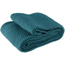 Wometo Strickdecke 140 x 190 cm petrol