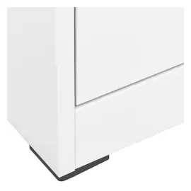 vidaXL Aktenschrank Weiß 46x62x72,5 cm Stahl