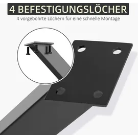 Homcom Tischbein 80 cm x 4 cm x 72 cm