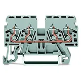 WAGO 870-831 Durchgangsklemme 5mm Zugfeder Belegung: L Grau 100St.
