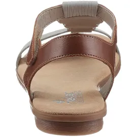 Rieker Riemchensandale Damen Grau/Braun 41